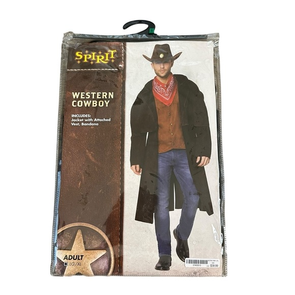 NWT Spirit Halloween Adult L/XL Mens Western Cowboy Costume Yellowstone New - Picture 3 of 7